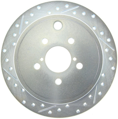 StopTech Select Sport 09-13 Subaru Forester Slotted and Drilled Right Rear Rotor - eliteracefab.com