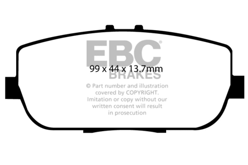 EBC 06-15 Mazda Miata MX5 2.0 Greenstuff Rear Brake Pads - eliteracefab.com