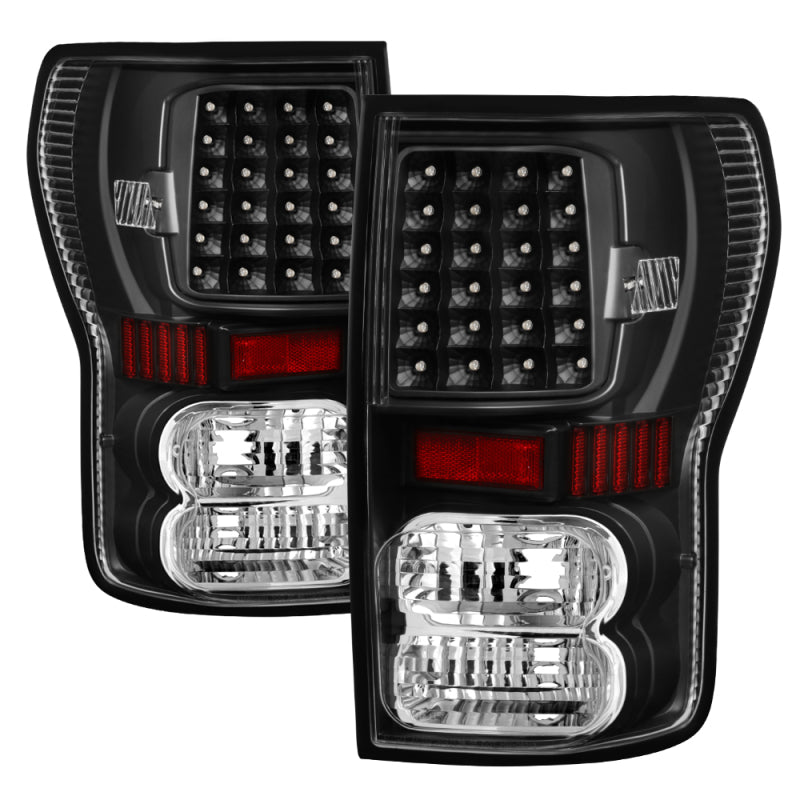 Xtune Toyota Tundra 07-13 LED Tail Lights Black ALT-ON-TTU07-LED-BK - eliteracefab.com