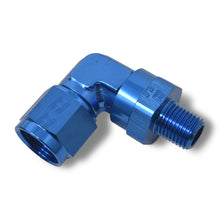 Load image into Gallery viewer, Russell Performance -6 AN 90 Degree Female to Male 3/8in Swivel NPT Fitting