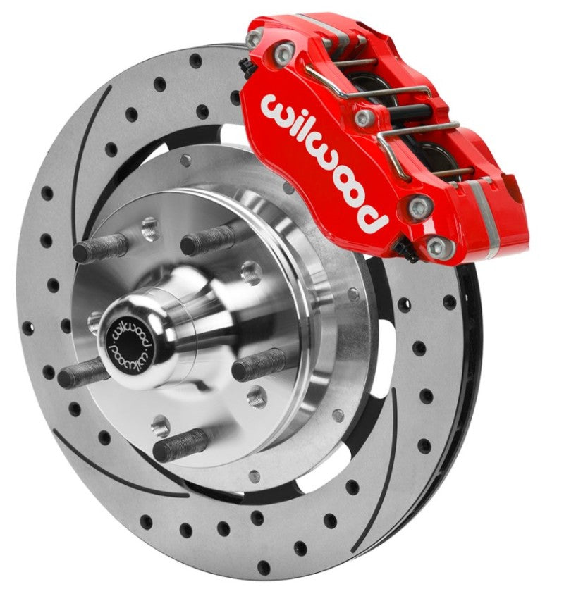 Wilwood 70-81 FBody/75-79 A&XBody Dynapro Frt Brk Kit 11.75in D/S Rtr Red Caliper Use w/ PD Spindle Wilwood