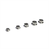 Ticon Industries Titanium Nut Flanged M5x.8TP 8mm 6pt Head