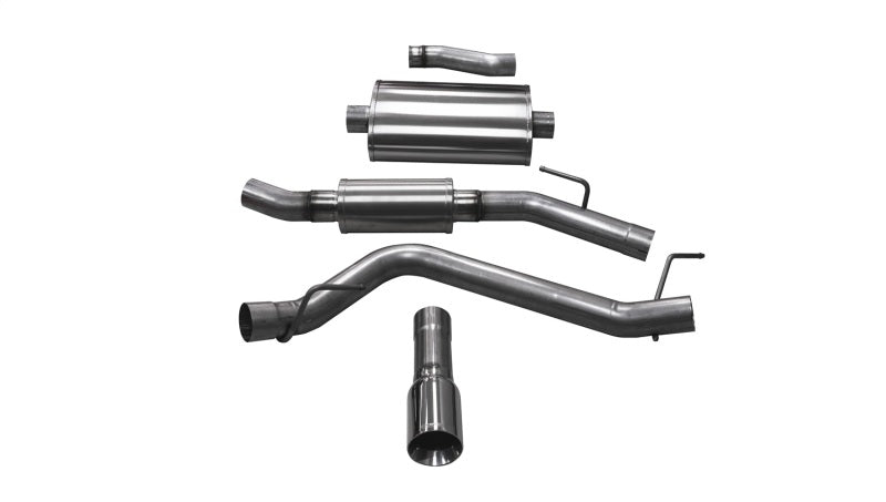 Corsa 2020 Jeep Gladiator JT 3.0in Cat-Back Single Touring Side Exit w/ 4.0in Polished Tip CORSA Performance