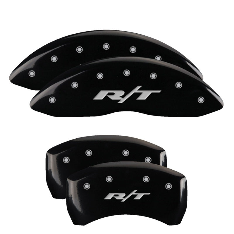 MGP 4 Caliper Covers Engraved Front & Rear With out stripes/Durango Black finish silver ch MGP