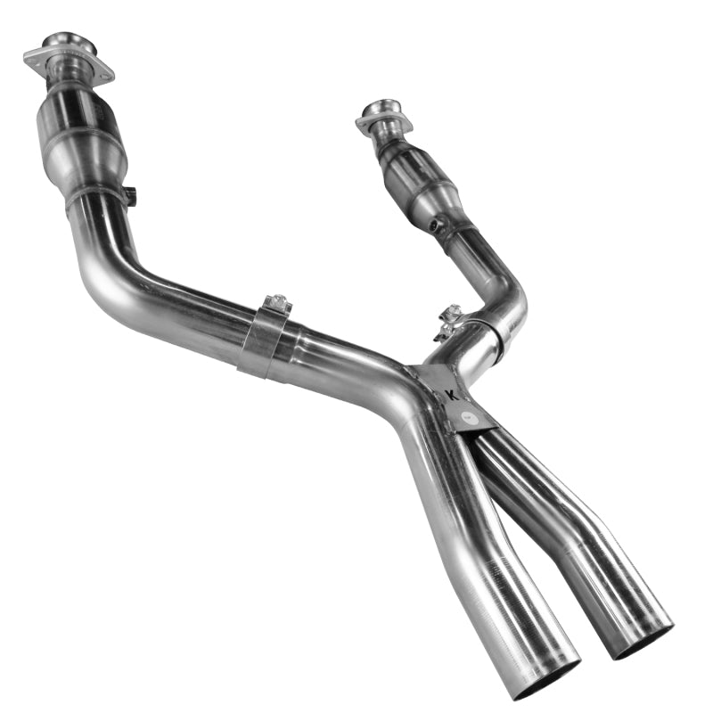 Kooks 05-10 Ford Mustang GT 2 1/2in x 2 1/2in OEM Exhaust GREEN Cat X Pipe Kooks Headers