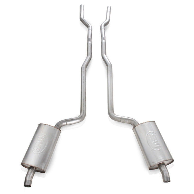 Stainless Works 1968-72 Corvette Exhaust SB 2-1/2in Factory Style Mufflers Stainless Works