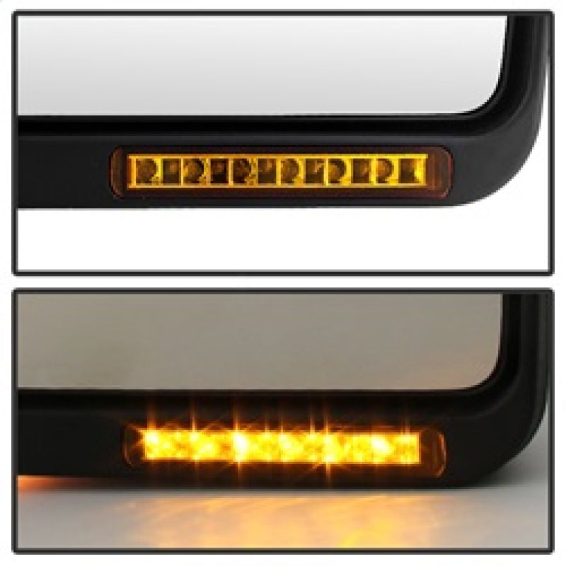 Xtune Ford F150 07-14 Power Heated Amber LED Signal OE Mirror Left MIR-03349EH-P-L - eliteracefab.com