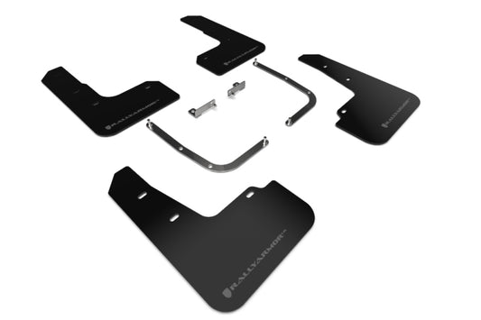 Rally Armor 2019+ Hyundai Veloster Turbo R-Spec UR Black Mud Flap w/ Dark Grey Logo - eliteracefab.com
