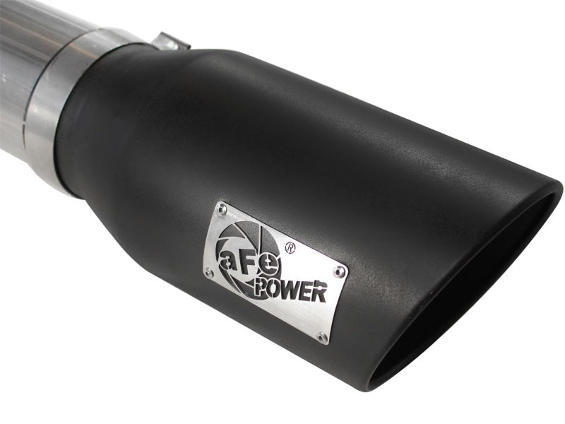 aFe MACHForce XP Exhaust 5in DPF-Black, GM Diesel Trucks 07.5-10 V8-6.6L 9(td) LMM aFe