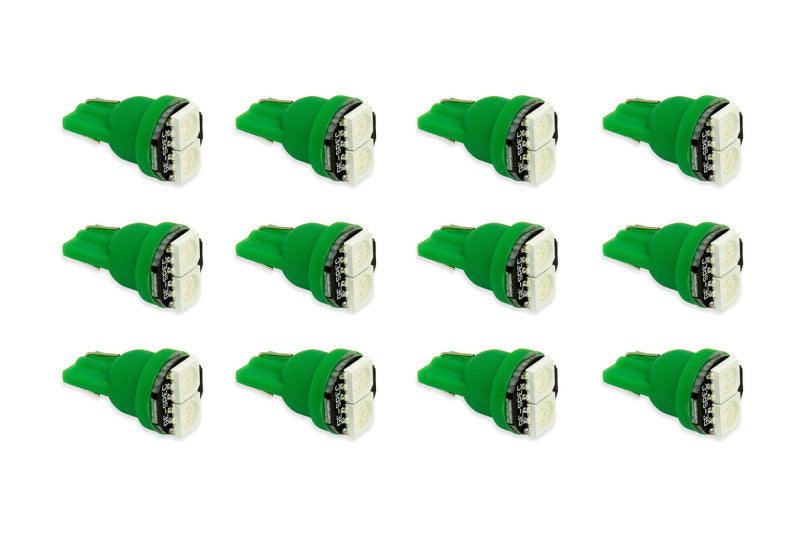 Diode Dynamics 194 LED Bulb SMD2 LED - Green Set of 12