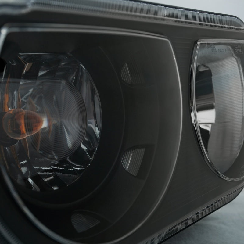 ANZO 2008-2014 Dodge Challenger Crystal Headlights Black - eliteracefab.com