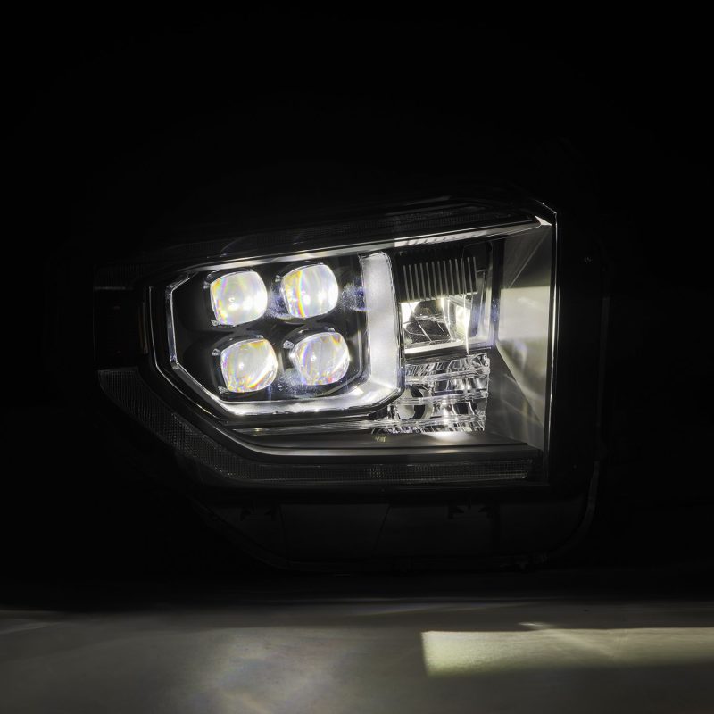 AlphaRex 880833 14-21 Toyota Tundra NOVA-Series LED Proj Headlights Blk w/Actv Light & Seq. Sig + DRL