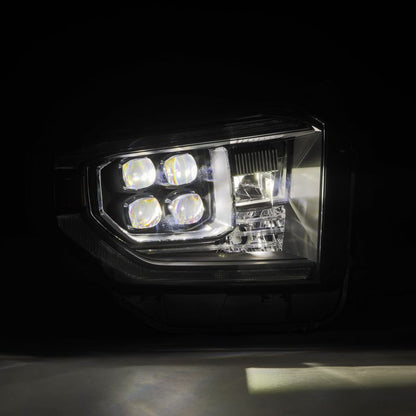 AlphaRex 880833 14-21 Toyota Tundra NOVA-Series LED Proj Headlights Blk w/Actv Light & Seq. Sig + DRL