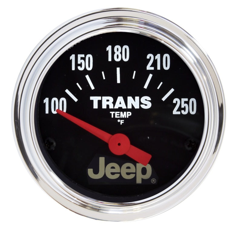 Autometer Jeep 52.4mm Shortl Sweep Electronic 100-250 Def F Transmission Temperature Gauge 880260