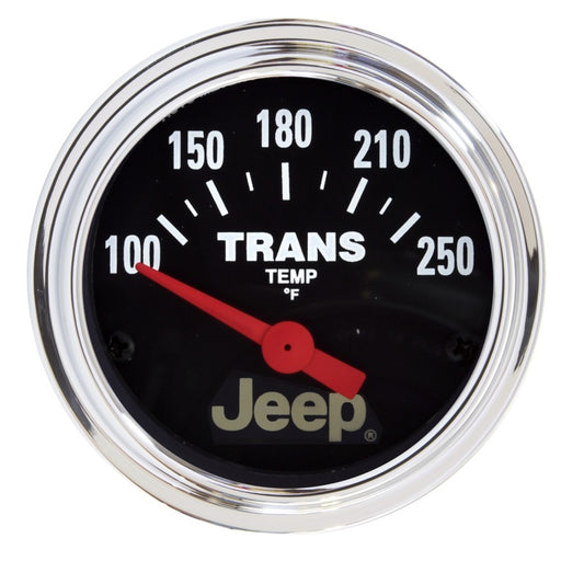 Autometer Jeep 52.4mm Shortl Sweep Electronic 100-250 Def F Transmission Temperature Gauge 880260