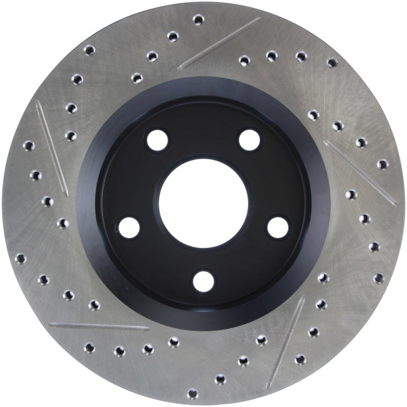 StopTech 07-13 Jeep Wrangler Slotted & Drilled Left Front Rotor Stoptech