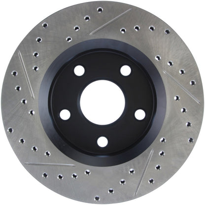 StopTech 07-13 Jeep Wrangler Slotted & Drilled Left Front Rotor Stoptech