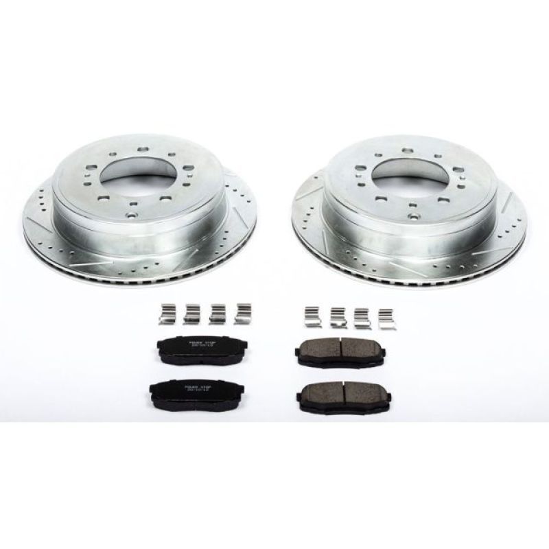 Power Stop 08-11 Lexus LX570 Rear Z23 Evolution Sport Brake Kit - eliteracefab.com