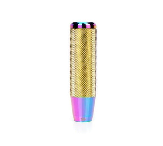 NRG Innovations Hidden Gem Knurled Short Shift Knob - 120mm - Neo Chrome - SK-800MC