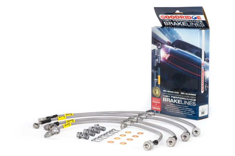 Goodridge 17-18 Honda Civic (Base/LX/EX) SS Brake Lines - eliteracefab.com