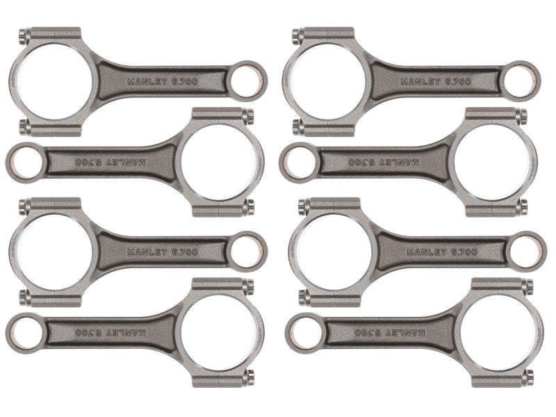 Manley SB Chevy Sportsmaster Steel Connecting Rods I-Beam 5.7in Length - Single