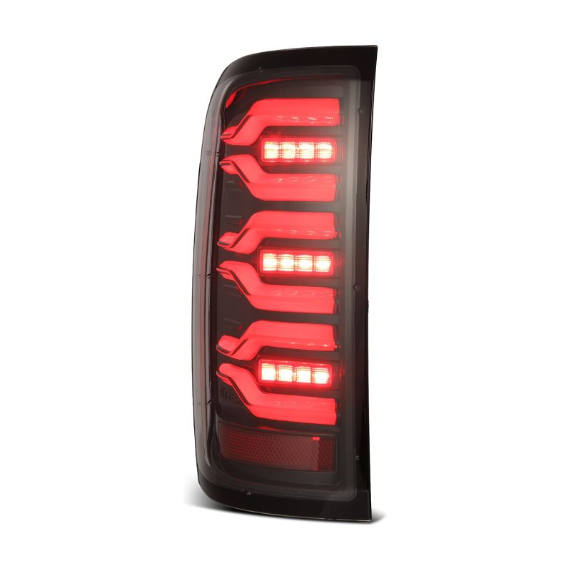 AlphaRex 14-18 Chevy Silverado 1500 Luxx-Series LED Tail Lights Alpha-Black w/Activ Light/Seq Signal