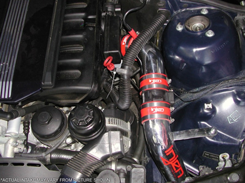 Injen 99-00 BMW 323 E46 2.5L/328 E46 2.8L / 01 325 2.5L Black Cold Air Intake **SPECIAL ORDER** - eliteracefab.com