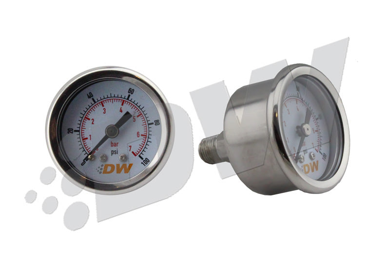 DeatschWerks 0-100 PSI 1/8in NPT Mechanical Fuel Pressure Gauge - eliteracefab.com