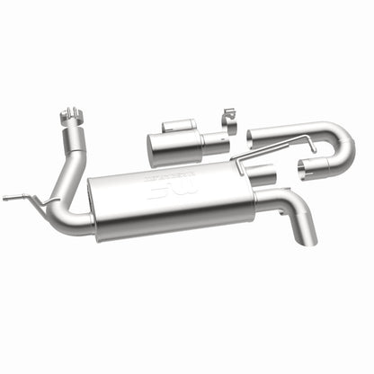 MagnaFlow 07-18 Jeep Wrangler JK Overland Series Axle-Back Exhaust System Magnaflow