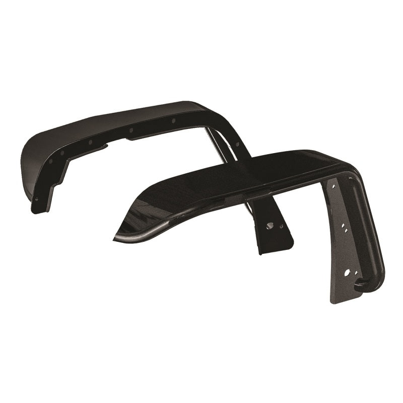 Westin/Snyper 07-17 Jeep Wrangler Tube Fenders - Front - Textured Black - eliteracefab.com