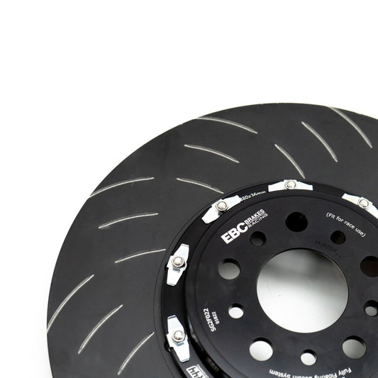 EBC Racing 11-21 Jeep Grand Cherokee 6.4L / 2018+ Dodge Durango SRT 2 Piece SG Racing Front Rotors EBC