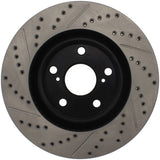 STOPTECH 07-09 LEXUS ES 250/ES 300/ ES330/ES350 SPORTSTOP SLOTTED & DRILLED LEFT FRONT ROTOR, 127.44146L