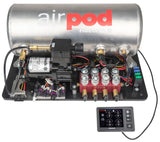 Ridetech RidePro E5 Air Ride Suspension Control System 3 Gal Single Compressor AirPod 1/4in Valves