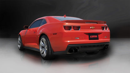 Corsa 12-13 Chevrolet Camaro Coupe ZL1 6.2L V8 Black Sport Cat-Back + XO Exhaust - eliteracefab.com