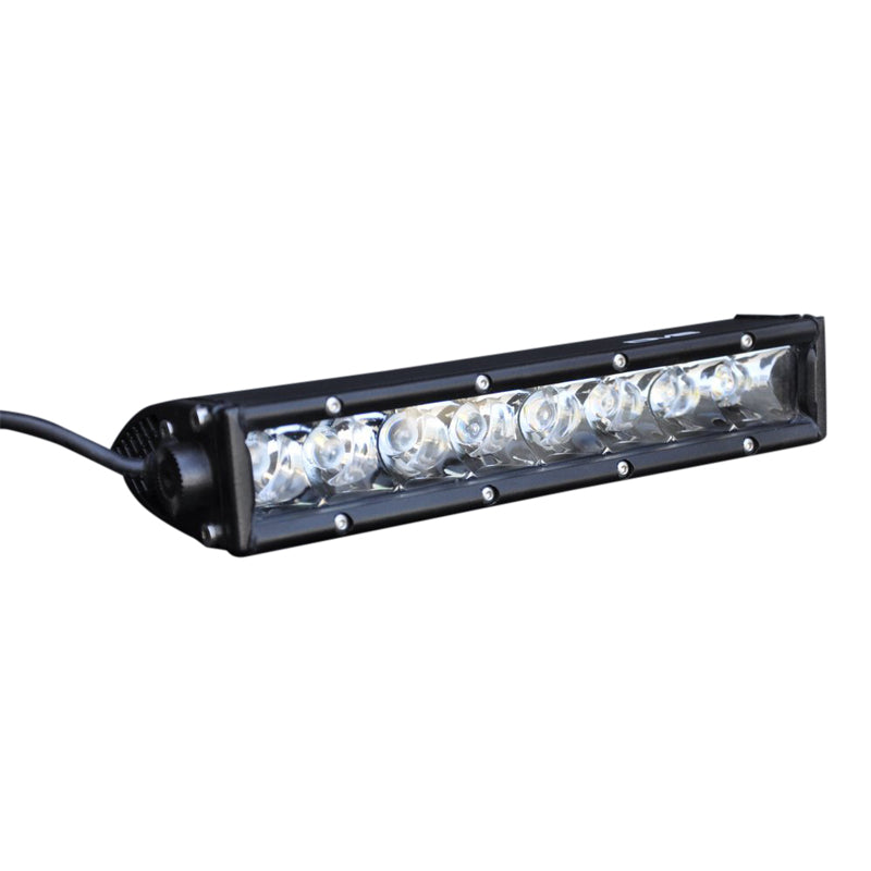 DV8 Offroad SL 8 Slim 10in Light Bar Slim 50W Spot 5W CREE LED - Black - eliteracefab.com