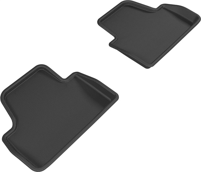 3D MAXpider L1BM06821509 14-20 BMW 4 Series Convertible Kagu 2nd Row Floormats - Black