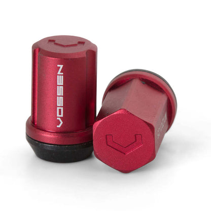 Vossen 35mm Lug Nut - 14x1.5 - 19mm Hex - Cone Seat - Red (Set of 20)- LUG-N1450-RD