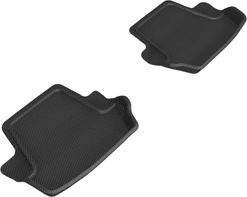 3D MAXpider L1PO02121509 20-24 Porsche 911 Carrera/Convertible/S/4/4S (992) Kagu 2nd Row Floormat - Black