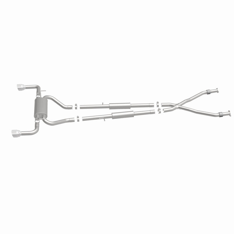 MagnaFlow 14 Infiniti Q50 V6 3.7L Cat-Back Polished Stainless Tips Dual Split Rear Exit Exhaust Magnaflow