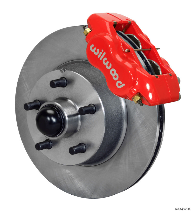 Wilwood Forged Dynalite Front Kit 11.03in 1 PC Rotor&Hub - Red WWE ProSpindle Wilwood