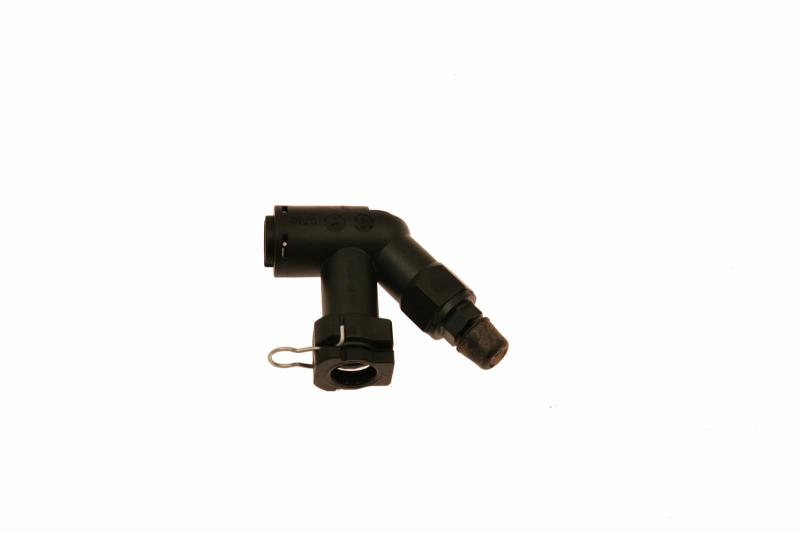 McLeod Fitting Elbow Connector W/Bleed Screw For Wire Clip Male Plug In Fittings - eliteracefab.com