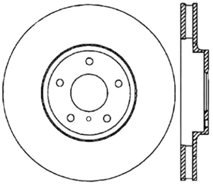 StopTech 06-18 Nissan Maxima SportStop Cryo Slotted & Drilled Front Right Rotor Stoptech