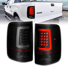 Load image into Gallery viewer, ANZO 2004-2006 Ford F-150 LED Tail Lights w/ Light Bar Black Housing Smoke Lens - eliteracefab.com