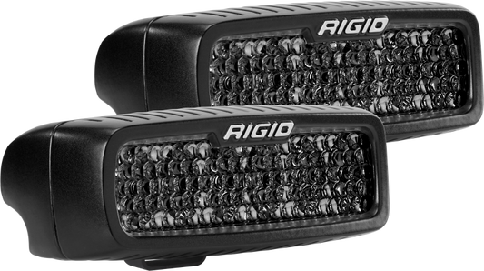 Rigid Industries SR-Q Series PRO Midnight Edition - Spot - Diffused - Pair - eliteracefab.com