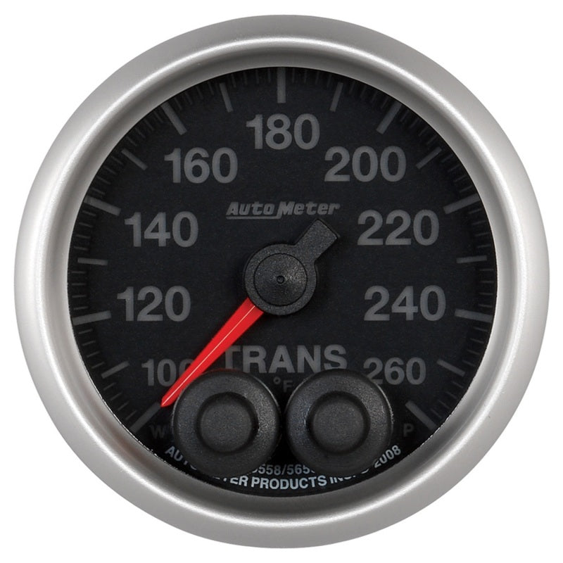 Autometer Elite 52mm 100-260 Degress F Trans Temperature Peak and Warn Gauge w/ Electonic Control 5658