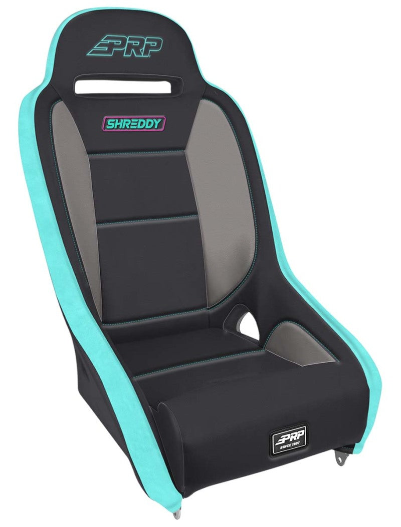 PRP Shreddy Comp Elite Suspension Seat - Black/Teal SHRDYA8301-01