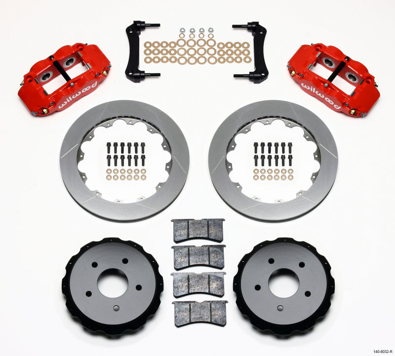 Wilwood Narrow Superlite 4R Rear Kit 12.88in Red 97-04 Corvette C5/Z06 Wilwood