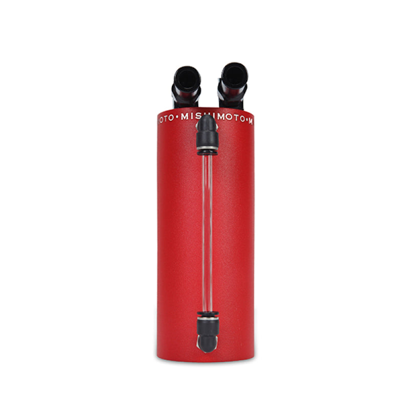 Mishimoto Small Aluminum Oil Catch Can - Wrinkle Red - eliteracefab.com