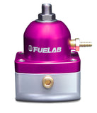 Fuelab 515 EFI Adjustable FPR 25-90 PSI (2) -10AN In (1) -6AN Return - Purple