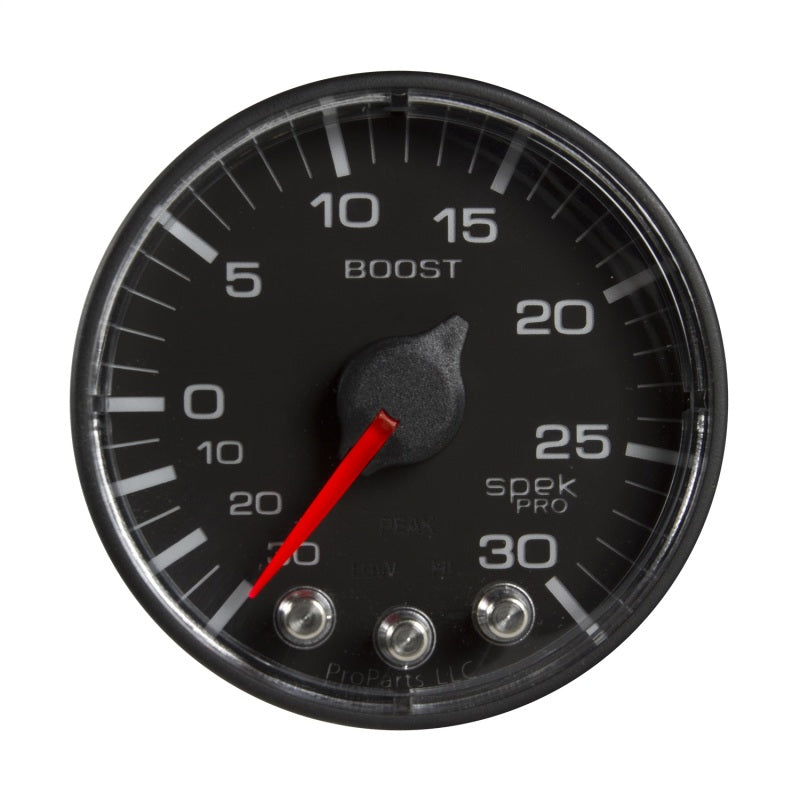 Autometer Spek-Pro 52.4mm 30inHG-30PSI Digital Stepper Motor Vac/Boost Gauge P302328